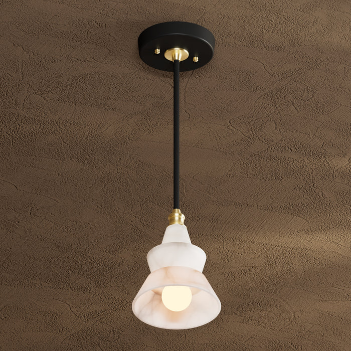 Dunlavy - Single Light Alabaster Pendant
