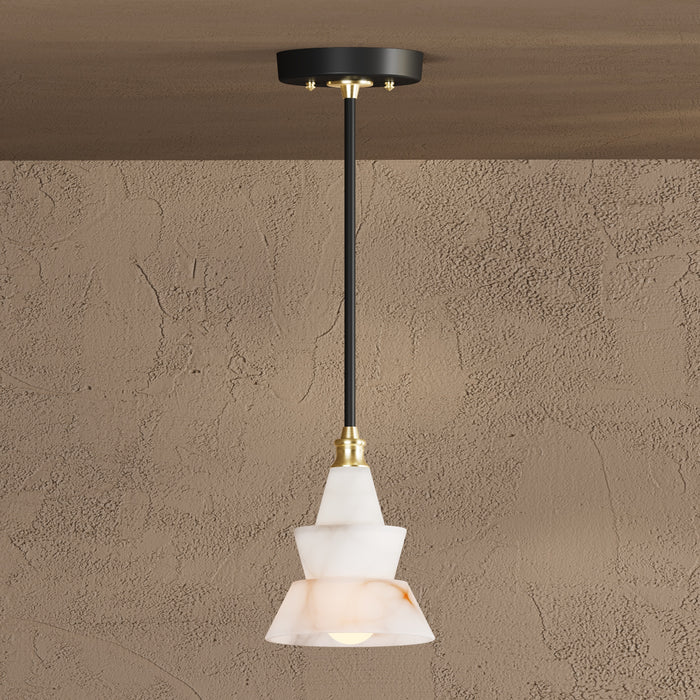Dunlavy - Single Light Alabaster Pendant
