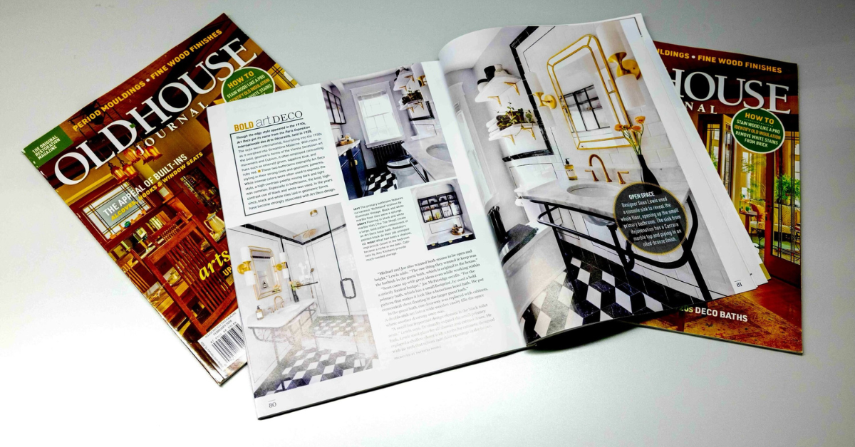 Art Deco Elegance: Velora's Richmond Wall Sconce in a Stunning Bathroom Renovation