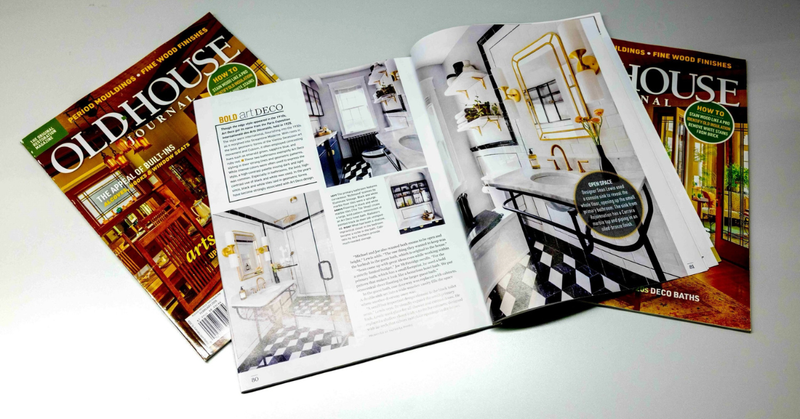 Art Deco Elegance: Velora's Richmond Wall Sconce in a Stunning Bathroom Renovation