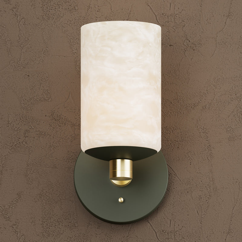 Burley - Alabaster Single Light Wall Sconce
