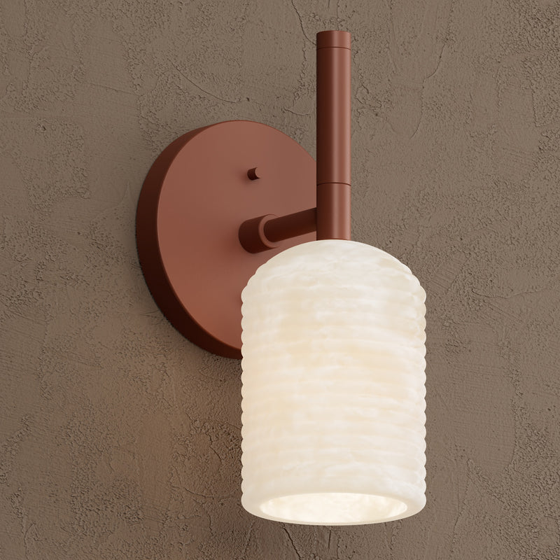 Luray - Alabaster Single Light Wall Sconce
