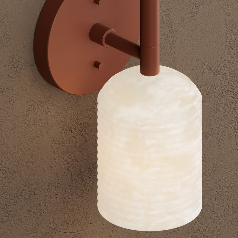 Luray - Alabaster Single Light Wall Sconce
