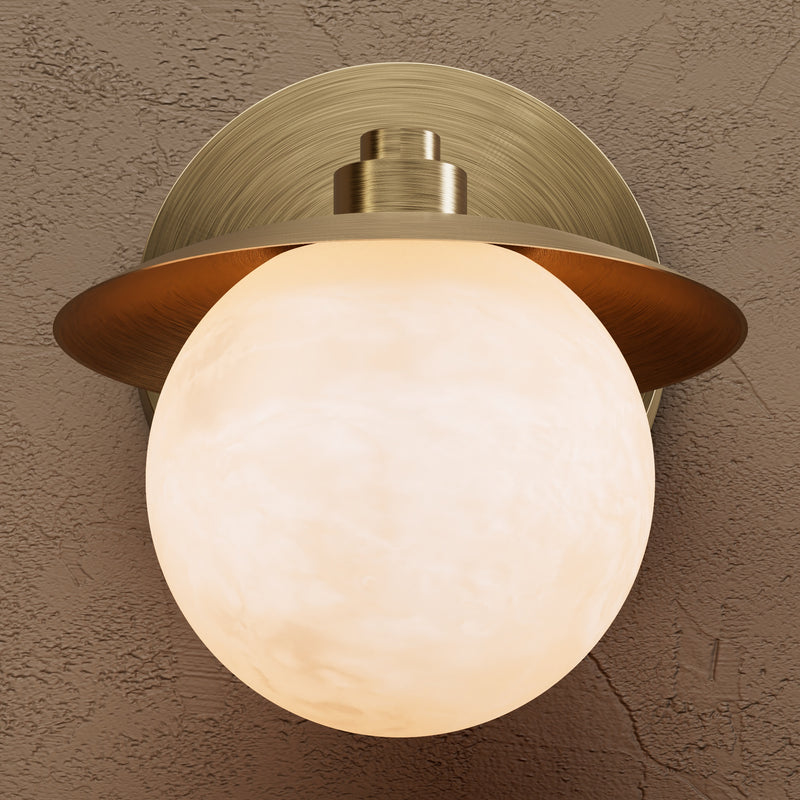 Millen - Alabaster 1 Globe Sconce Light