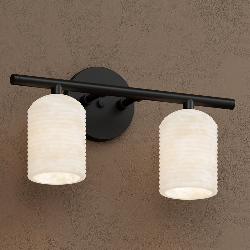 Seneca - Alabaster Two Light Bathroom Vanity