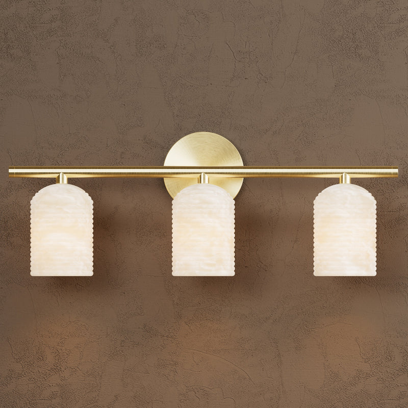 Winston - Alabaster Three Light Bathroom Vanity