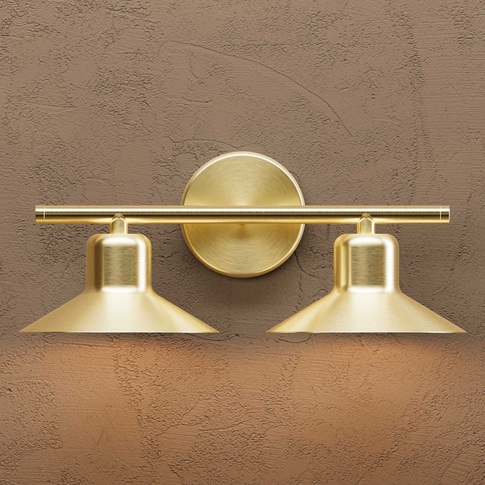 Graham - 2 Light Bathroom Vanity, Handcrafted Mid Century Modern ...