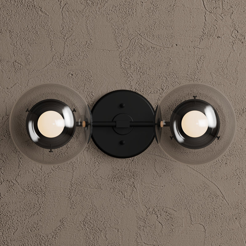 Durham - Two Light Bathroom Vanity - Wall Sconce - Custom Lighting By Velora
