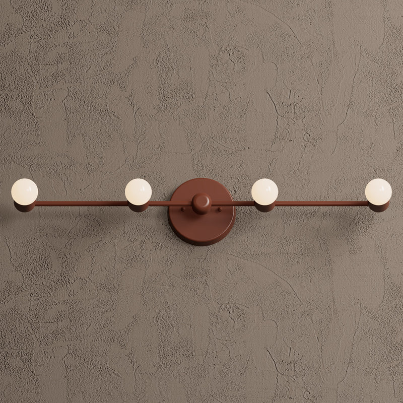 Geneva - Four Light Bathroom Vanity - Wall Sconce - Custom Lighting By Velora