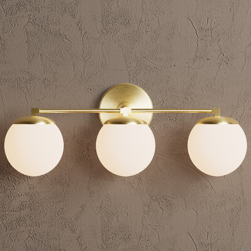 Monroe - Three Light Bathroom Vanity - Wall Sconce - Custom Lighting By Velora
