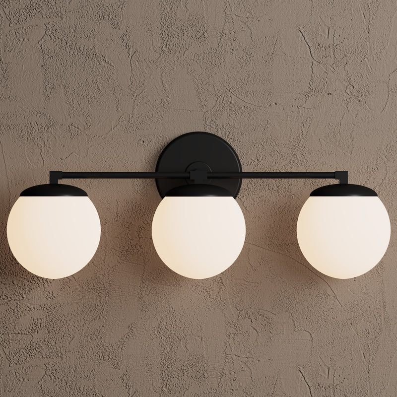 Monroe - Three Light Bathroom Vanity - Wall Sconce - Custom Lighting By Velora