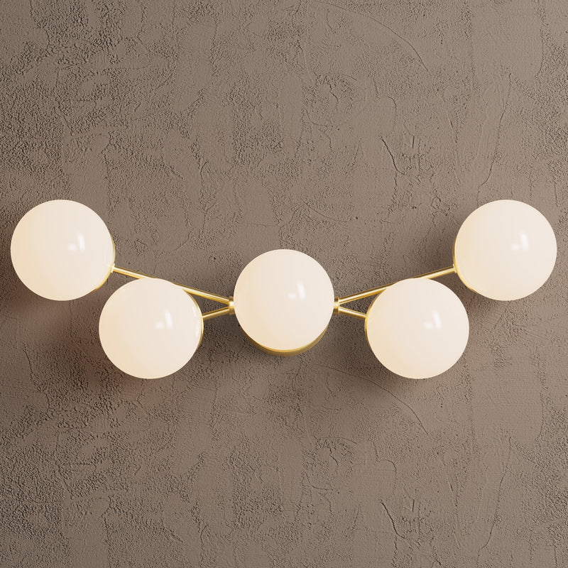 Owasso - Five Light Bathroom Vanity - Wall Sconce - Custom Lighting By Velora
