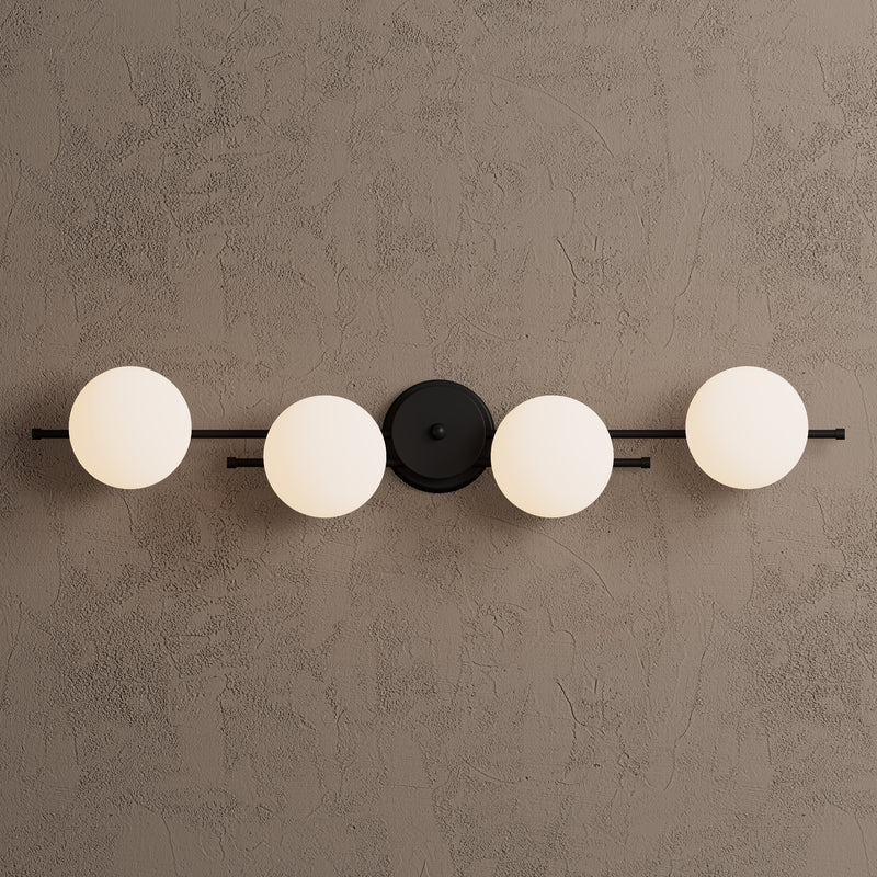 Wichita - Four Light Bathroom Vanity - Wall Sconce - Custom Lighting By Velora