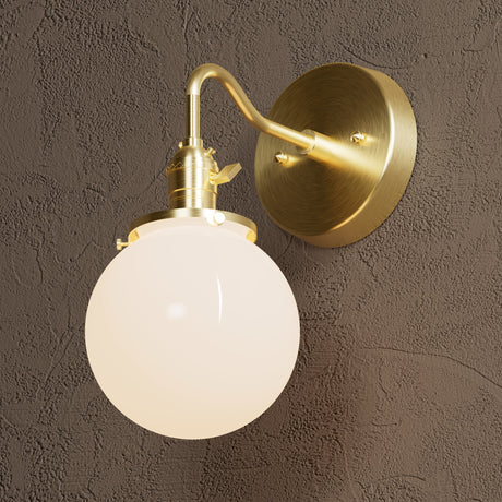 Alford - 6’’ Globe Single Light Sconce - Wall Sconce - Custom Lighting By Velora