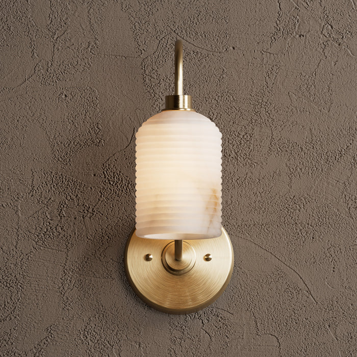 Fairhope - Alabaster Single Light Sconce