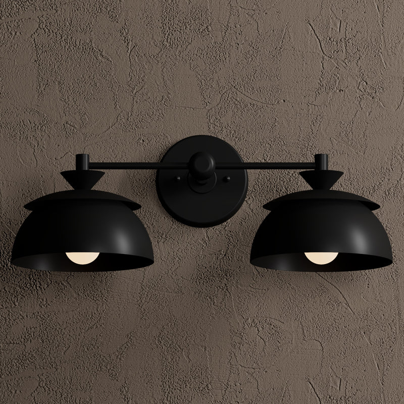 Manila - Two Light Bathroom Vanity - Wall Light Fixtures - Custom Lighting By Velora