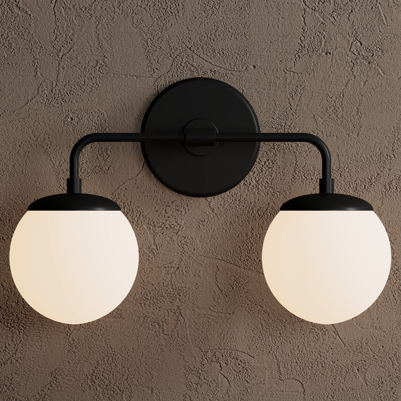 Tomar - Two Light Bathroom Vanity - Wall Sconce - Custom Lighting By Velora