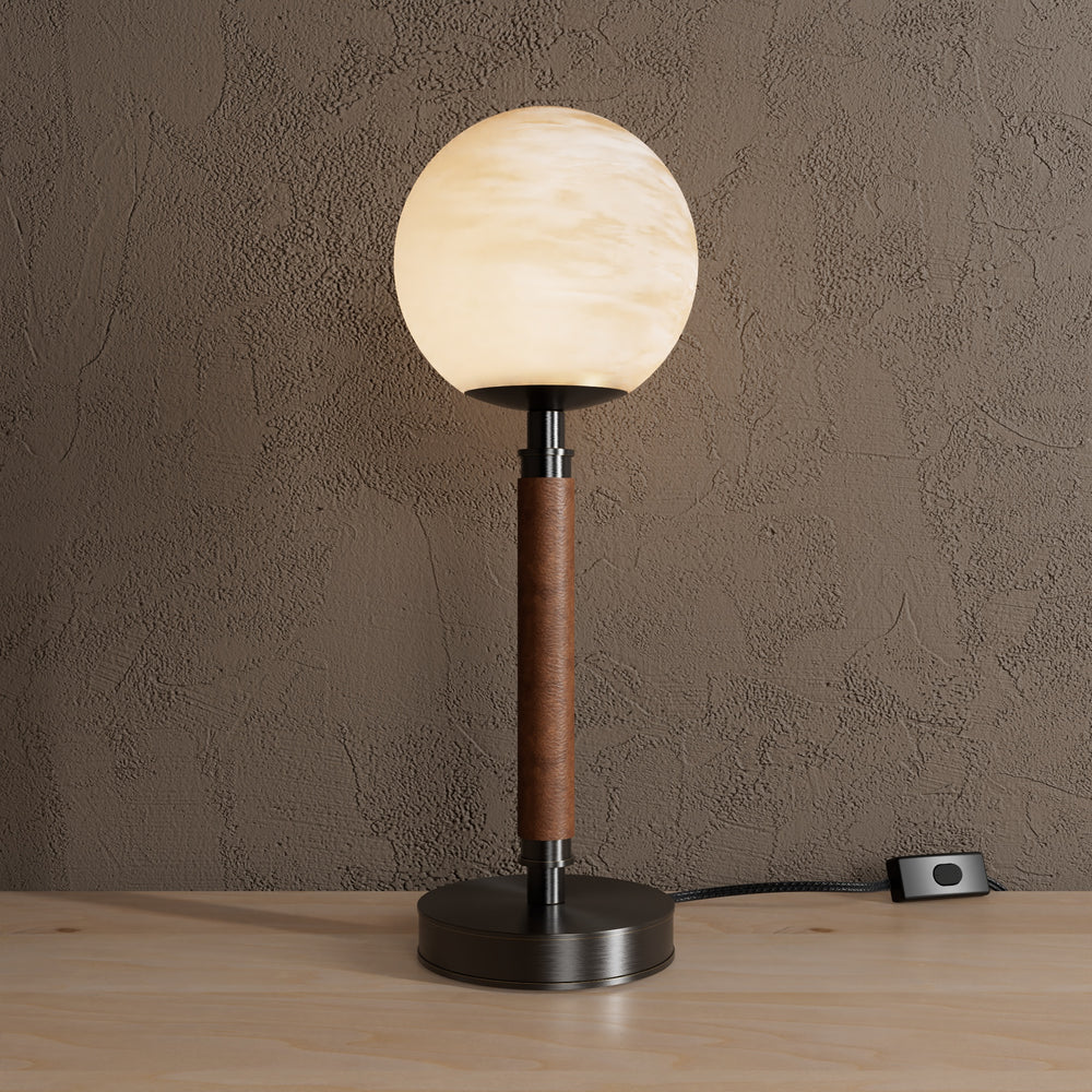 Arlington - Alabaster Globe Table Lamp