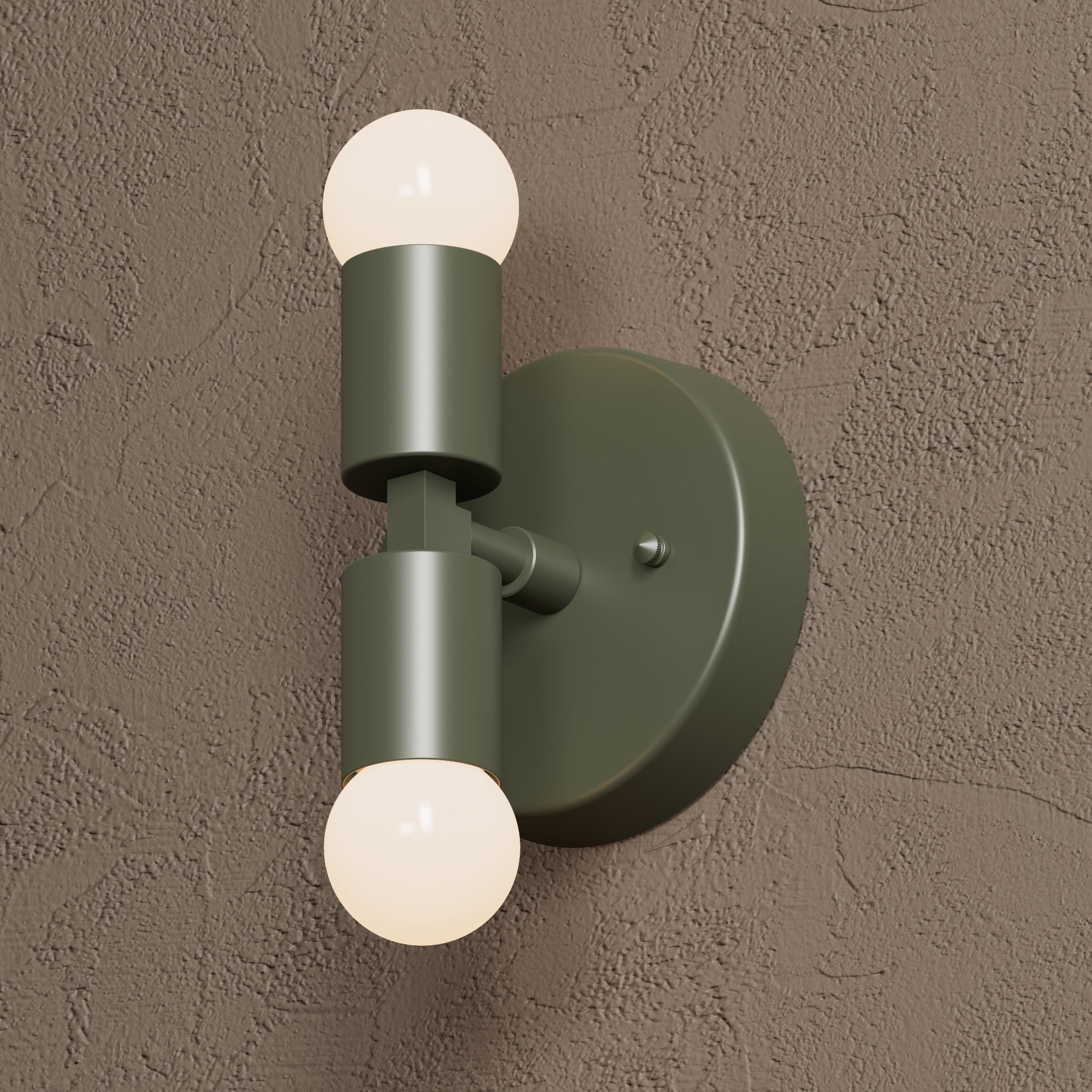 Crestview Wall Sconce, Handcrafted Compact 2 Light Wall Sconce