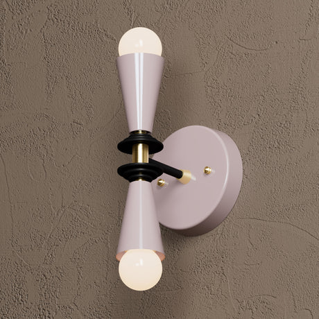 Denison - Two Light Sconce - Mauve - Wall Sconce - Custom Lighting By Velora
