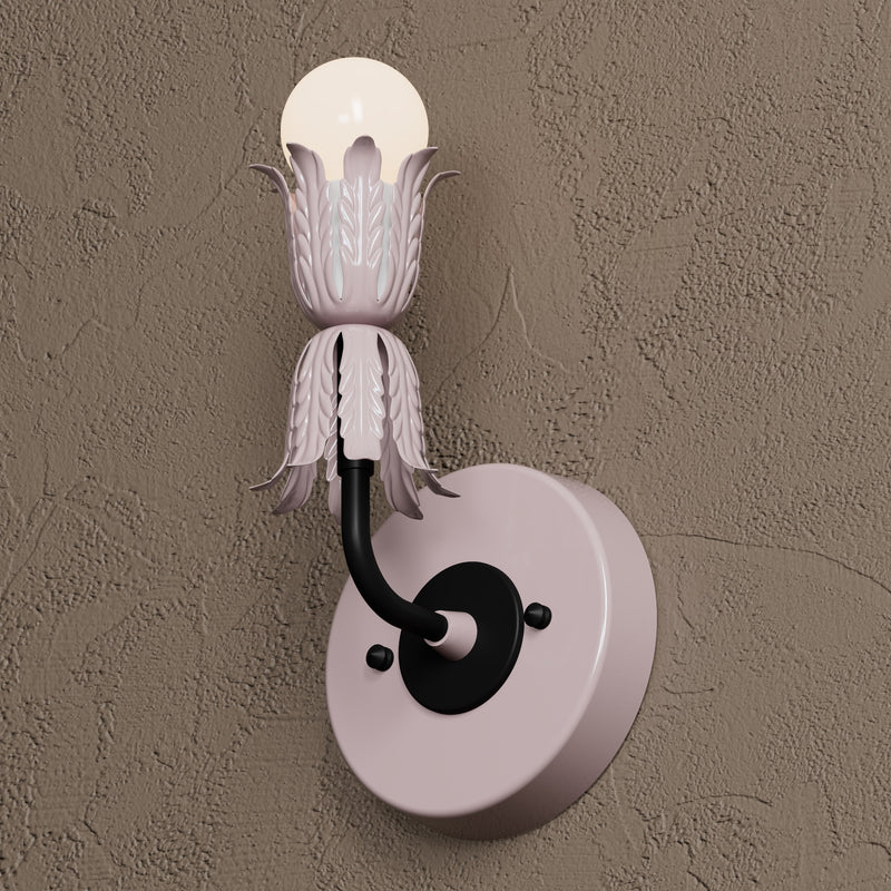 Denton - Single Light Sconce - Mauve - Wall Sconce - Custom Lighting By Velora
