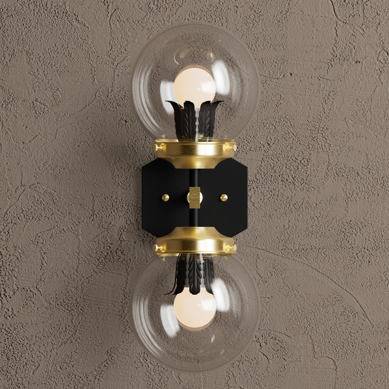 Adrian - Two Light Sconce Vanity - Wall Sconce - Custom Lighting By Velora