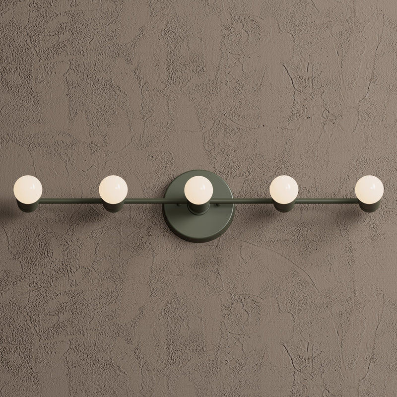 Aspen - Five Light Bathroom Vanity - Wall Sconce - Custom Lighting By Velora
