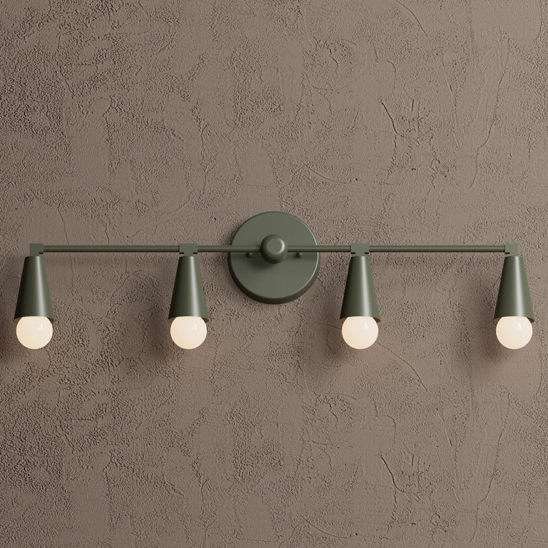 Auburn - Four Light Bathroom Vanity - Wall Sconce - Custom Lighting By Velora