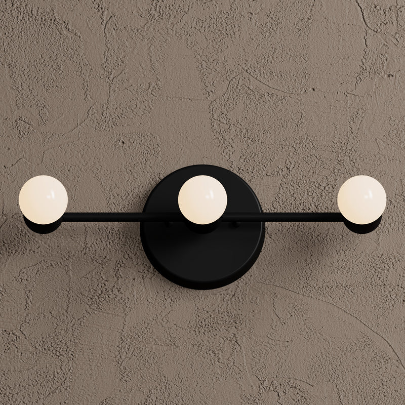 Boulder - Three Light Bathroom Vanity - Wall Sconce - Custom Lighting By Velora