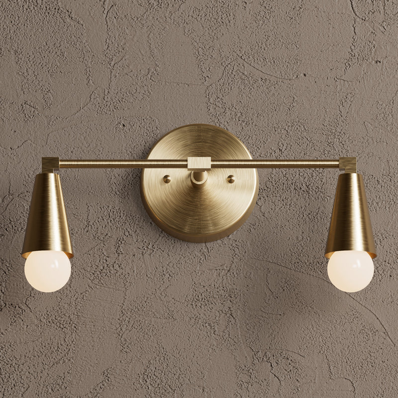 Danbury - Two Light Bathroom Vanity - Wall Sconce - Custom Lighting By Velora