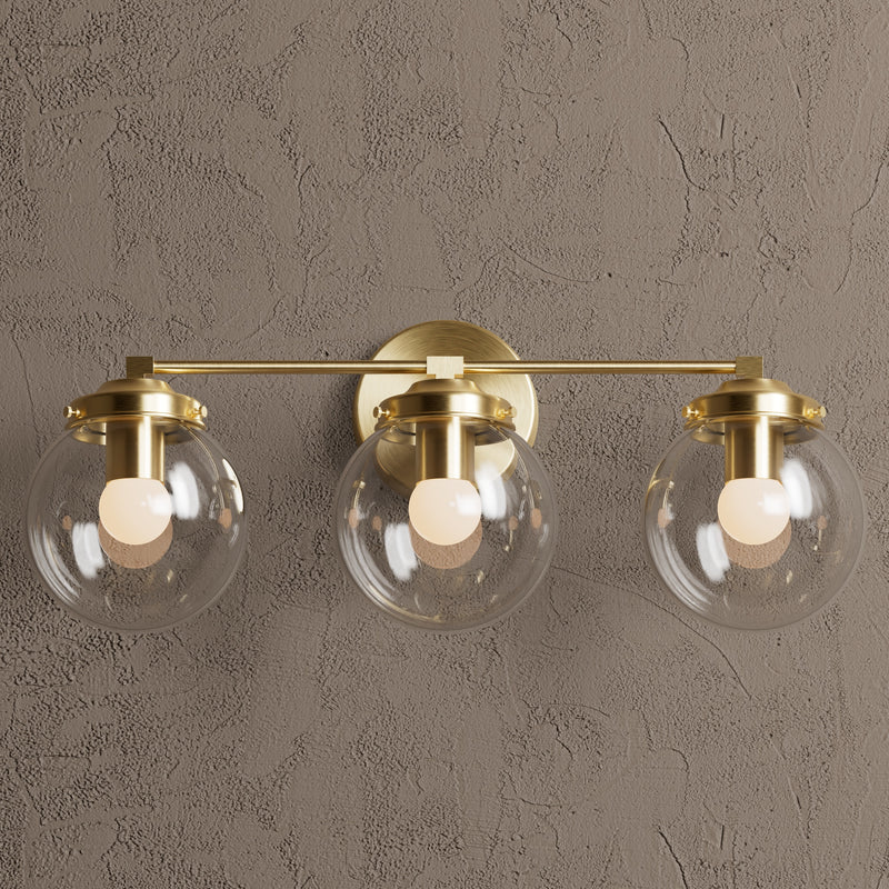 Frisco - Three Light Bathroom Vanity - Wall Sconce - Custom Lighting By Velora