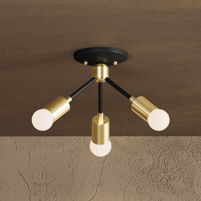 Alhambra - Three Light Semi Flush Fixture