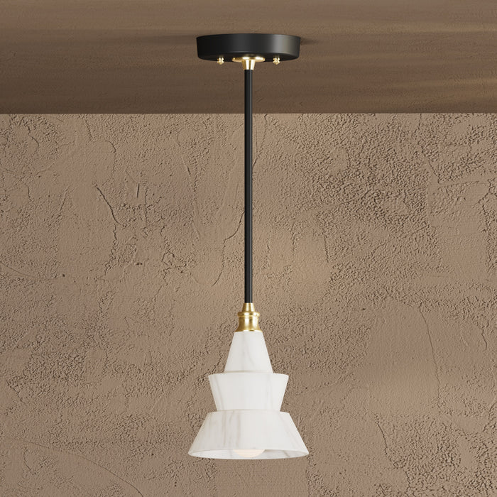 Dunlavy - Single Light Alabaster Pendant