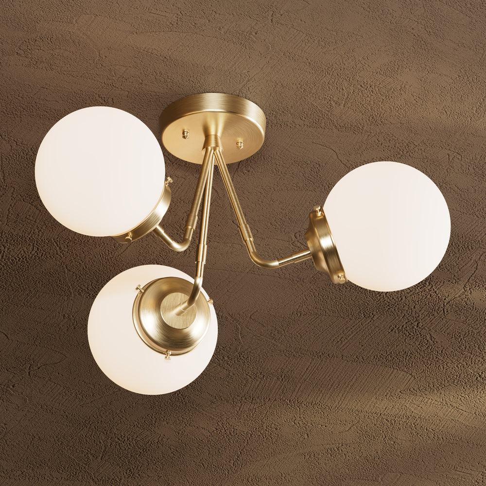 Fresno - Three Light Semi Flush Fixture