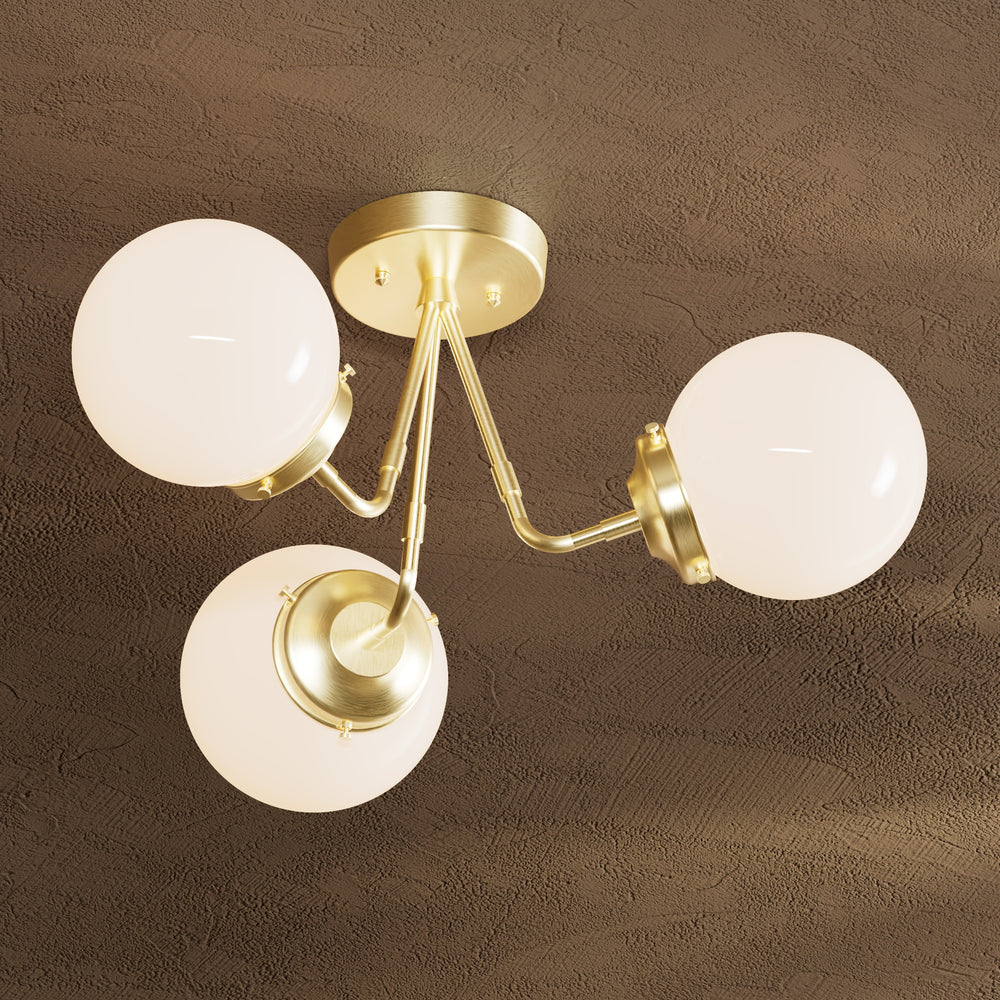 Fresno - Three Light Semi Flush Fixture
