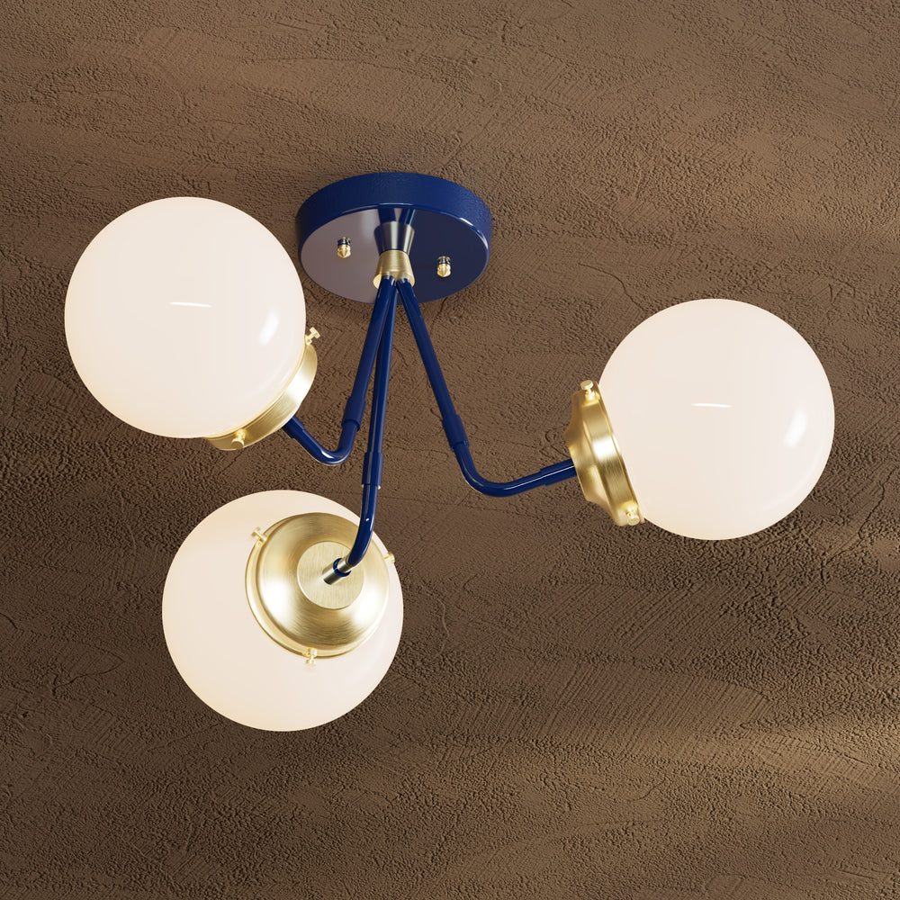 Fresno - Three Light Semi Flush Fixture