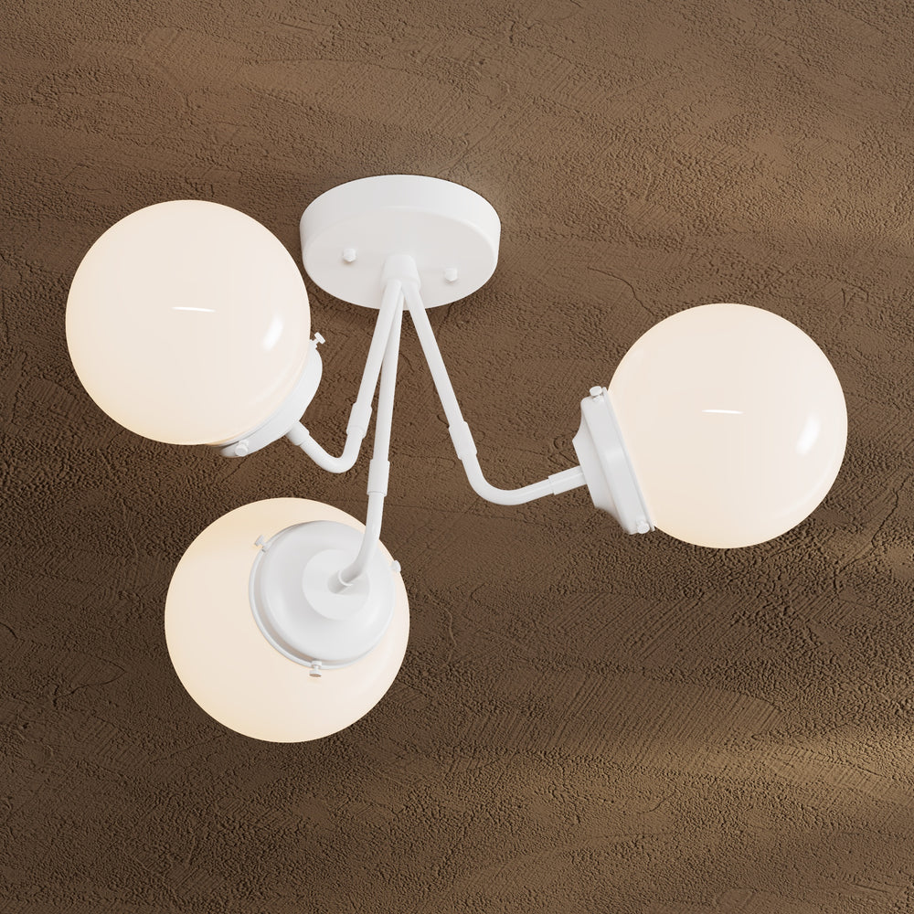 Fresno - Three Light Semi Flush Fixture