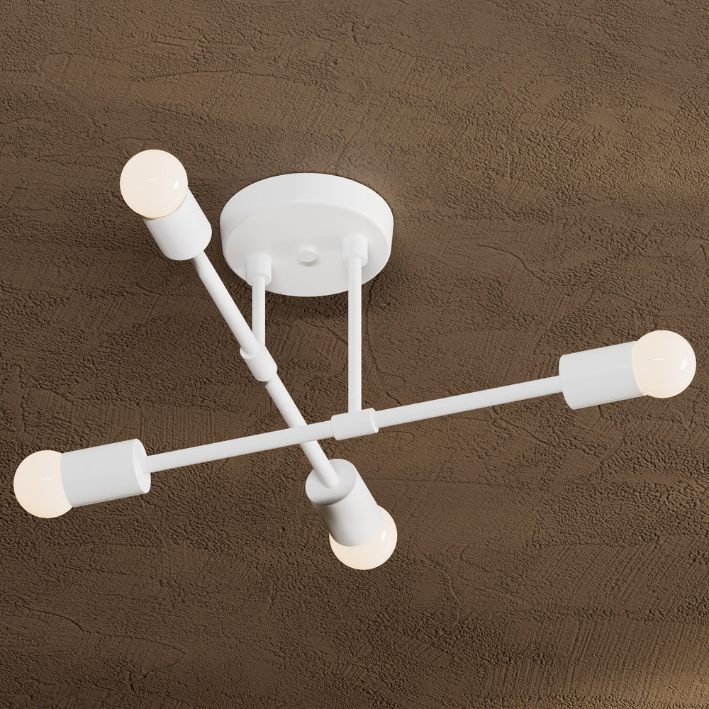 Fairfield - Four Light Semi Flush Fixture