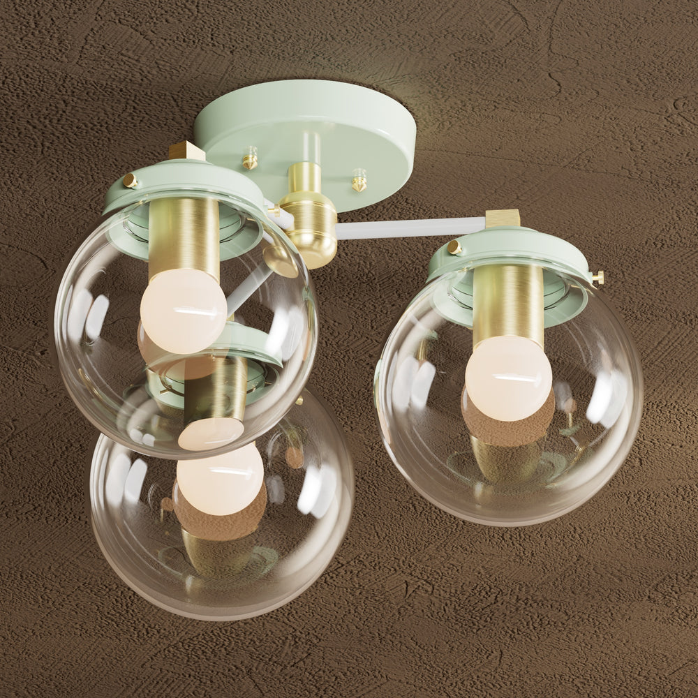 Hawthorne - Three Light Semi Flush Fixture