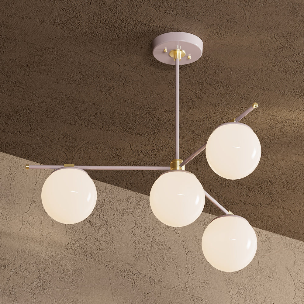 Missoula - Modern Glass Globe 4 Light Chandelier