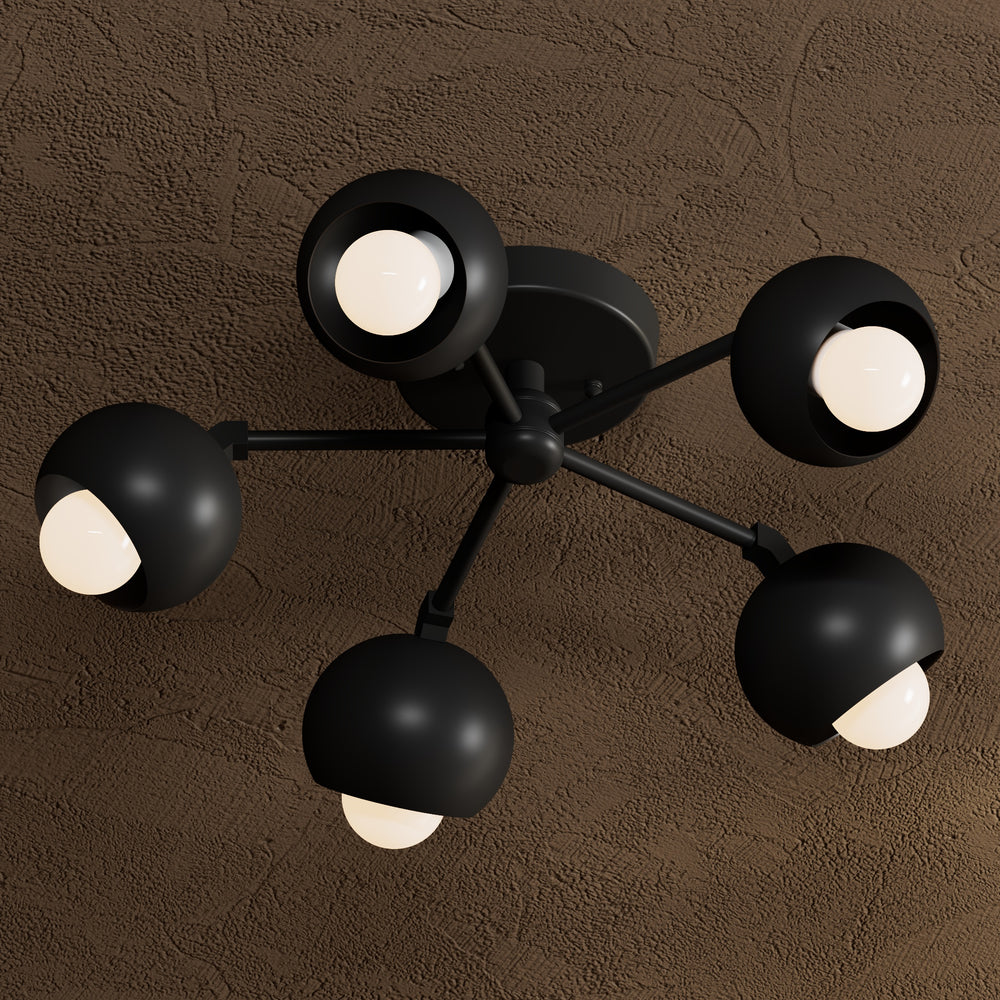 Modesto - Five Light Semi Flush Fixture