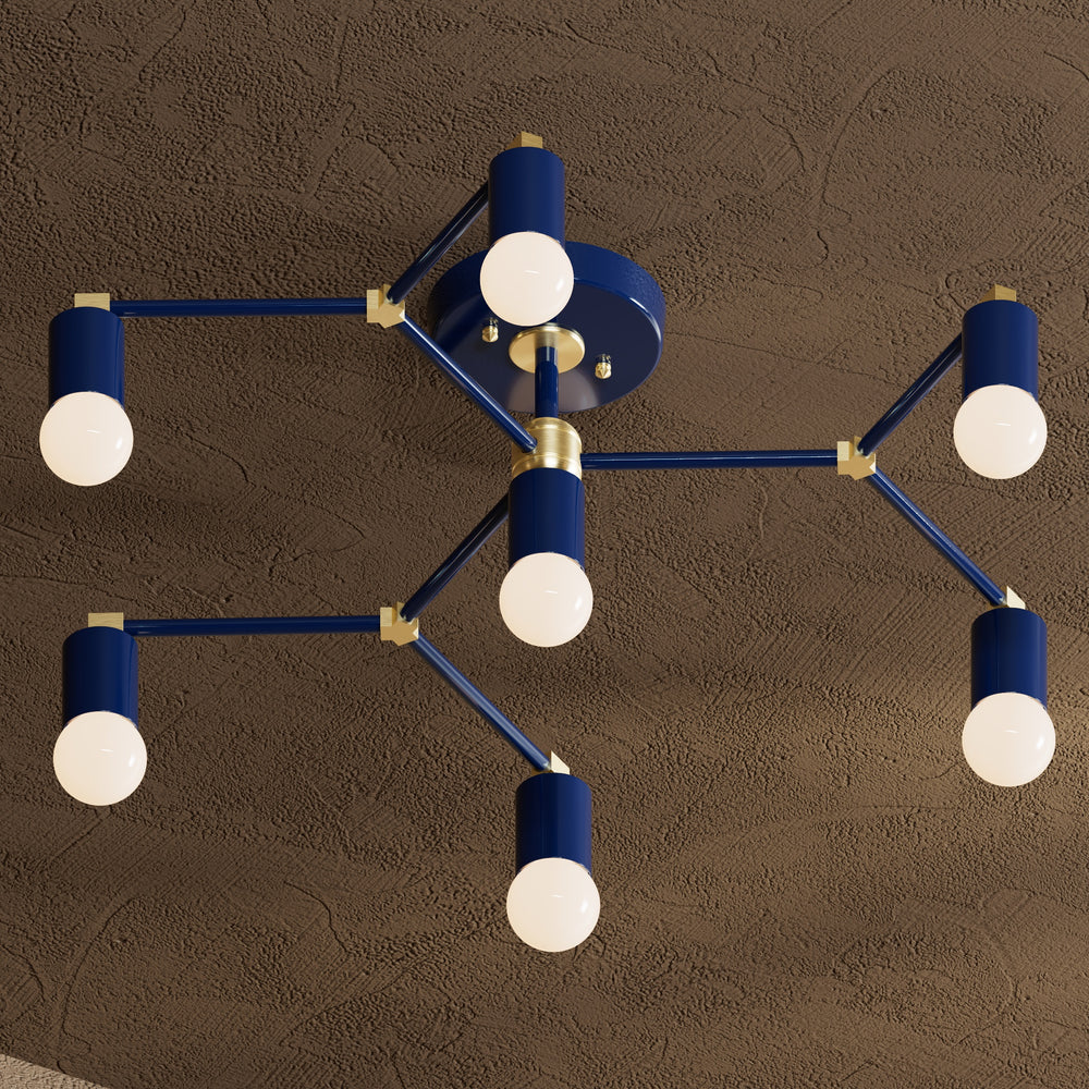 Vienna - Seven Light Semi Flush Fixture