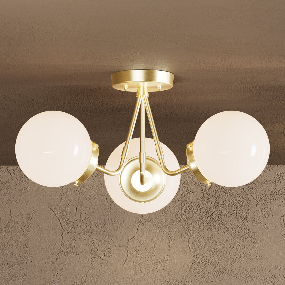 Fresno - Three Light Semi Flush Fixture