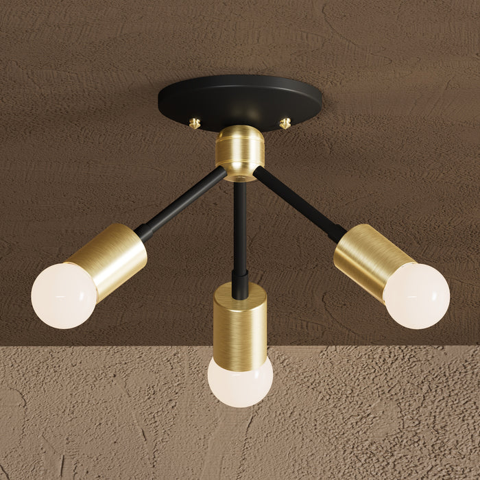 Alhambra - Three Light Semi Flush Fixture