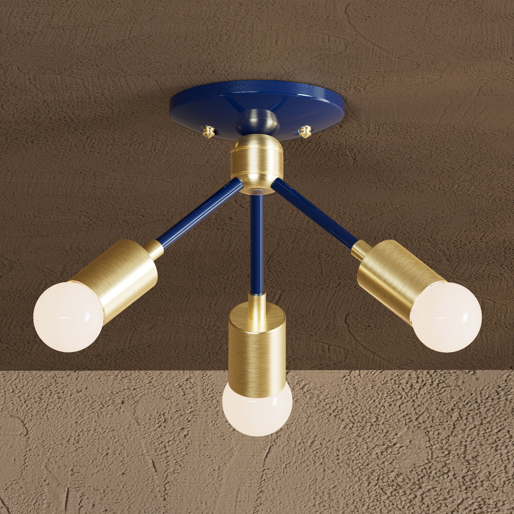 Alhambra - Three Light Semi Flush Fixture