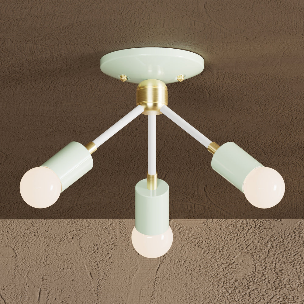Alhambra - Three Light Semi Flush Fixture