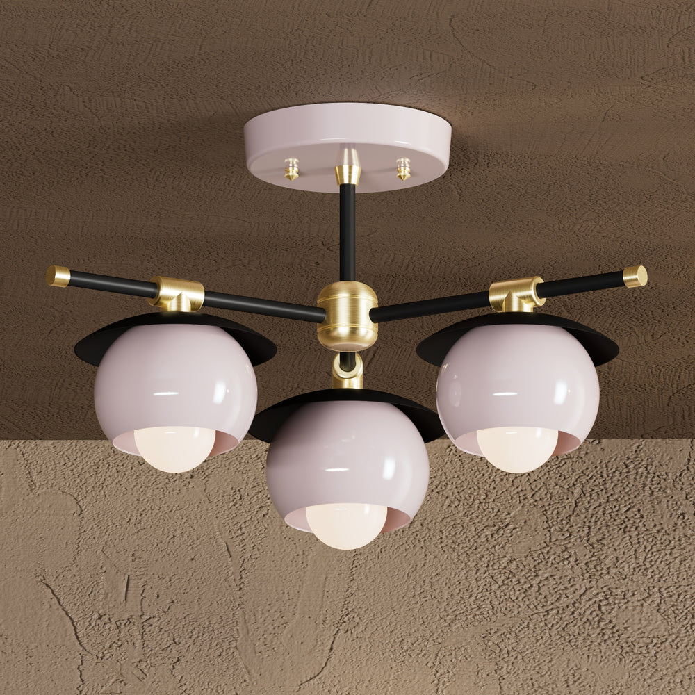 Anahuac - Three Light Semi Flush Fixture