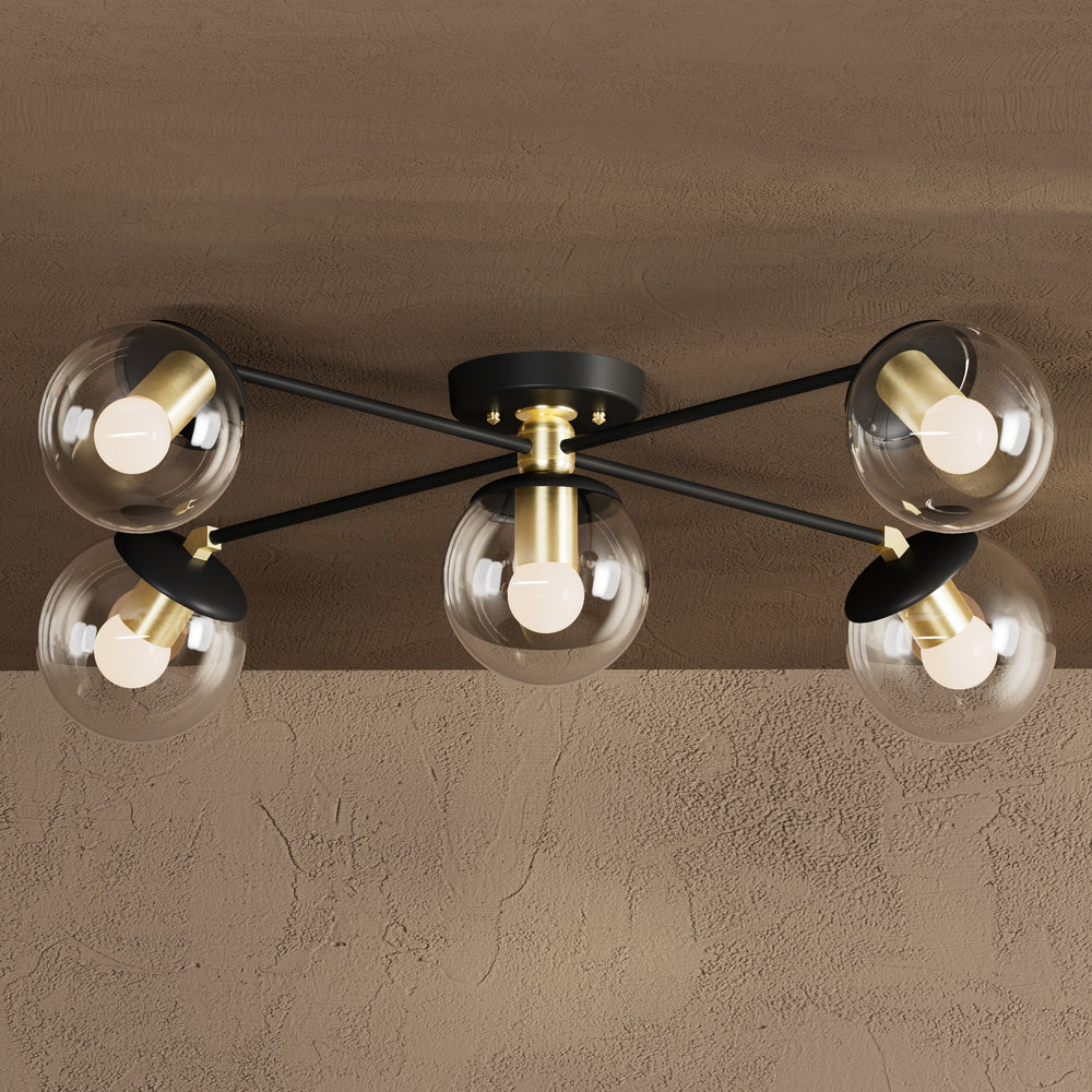 Corsica - Five Light Semi Flush Fixture