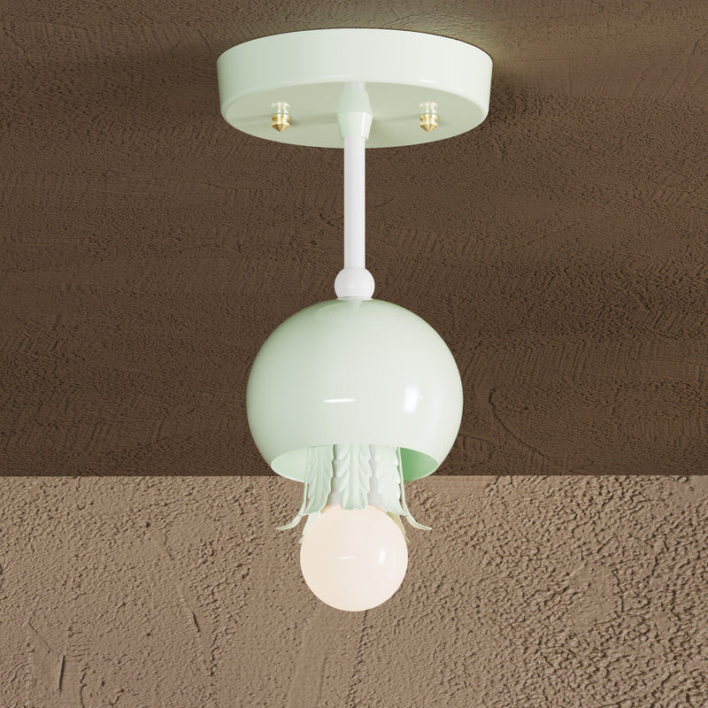 Cresson - Single Light Semi Flush Fixture - Semi Flush - Custom Lighting By Velora