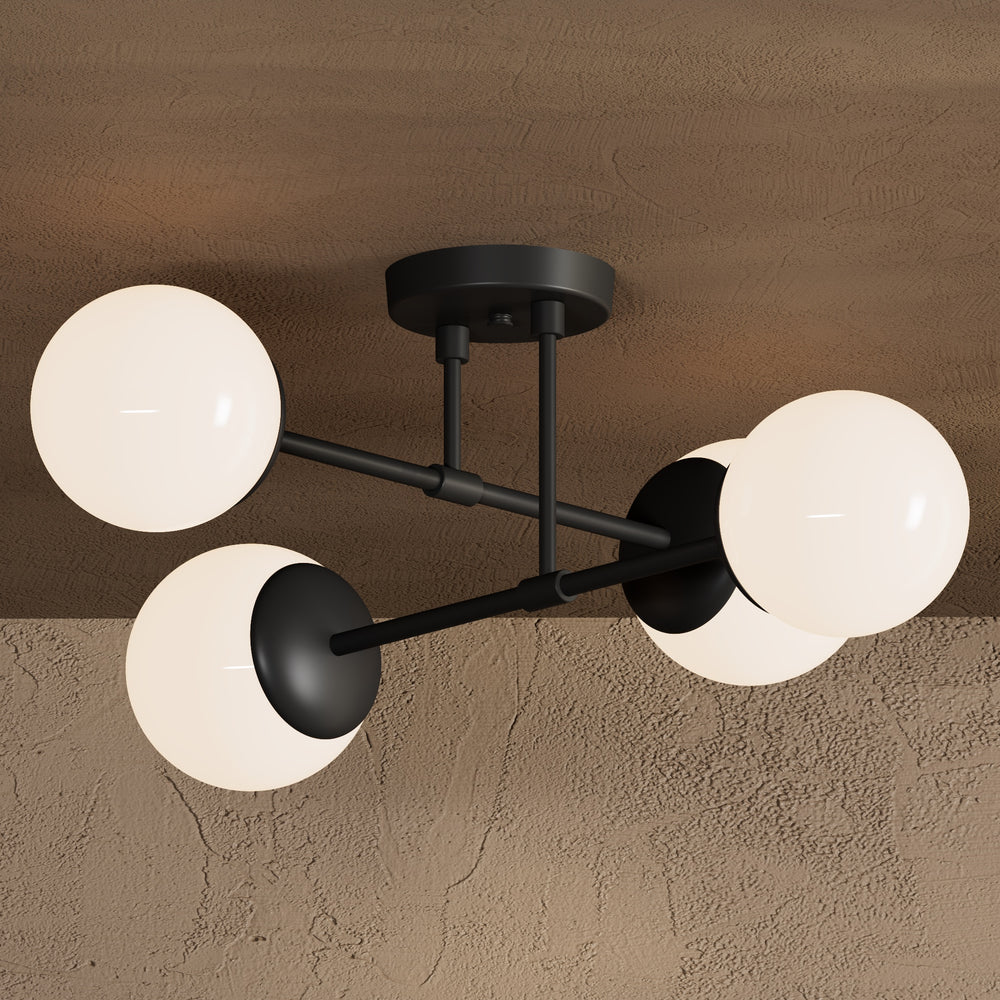 Evadale - Four Light Semi Flush Fixture